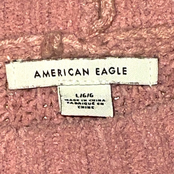 ✅4/$20✅ American Eagle Women’s Light pink cropped style long sleeve sweater - Picture 5 of 6